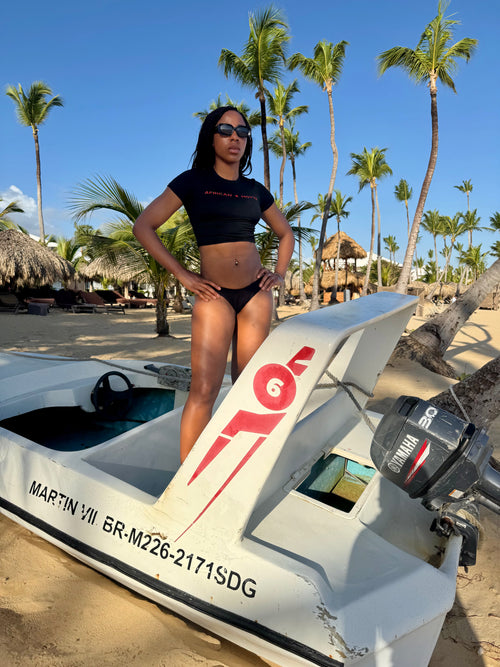 African Hottie OG Crop Tee